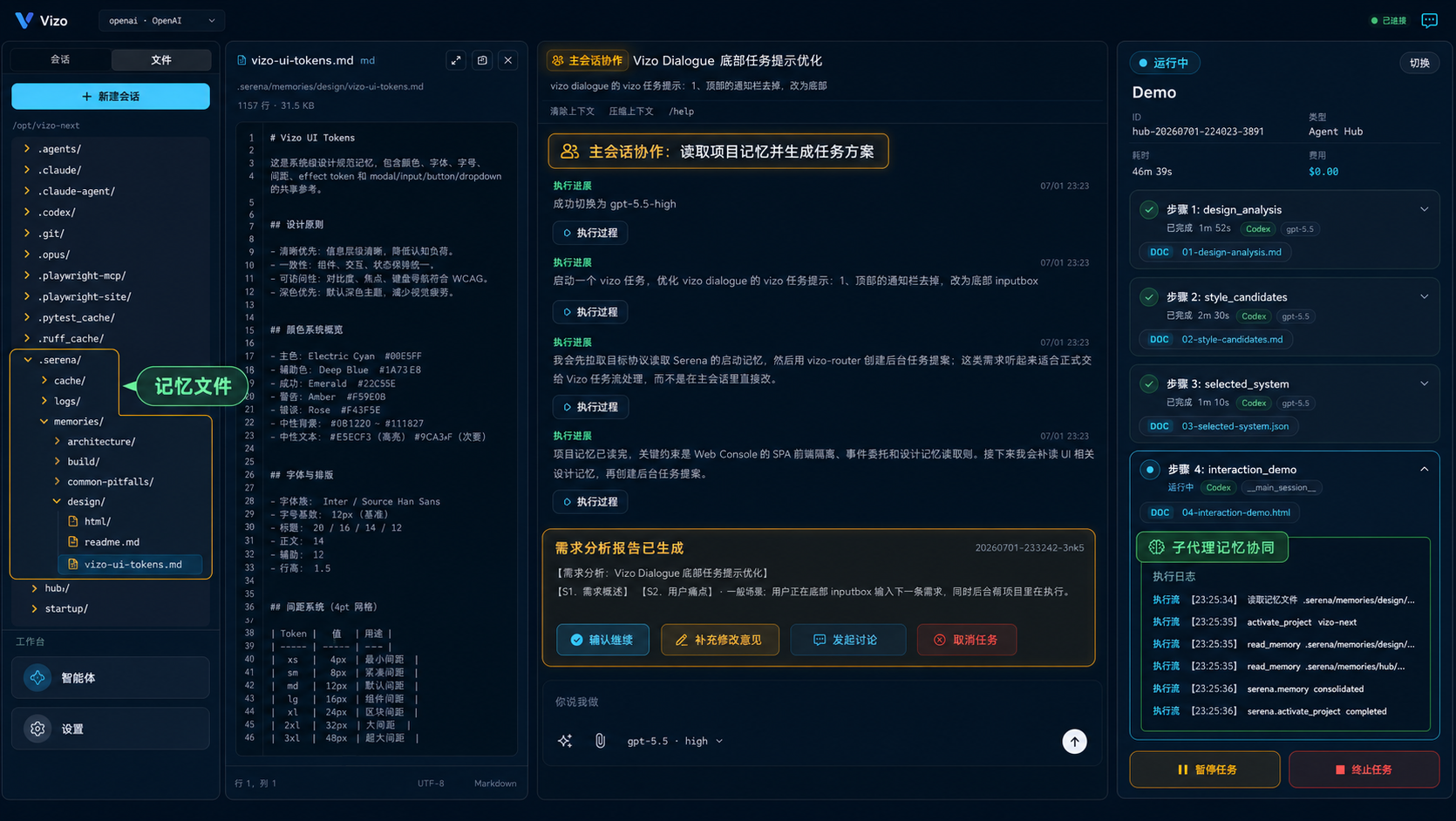 Vizo 记忆文件截图
